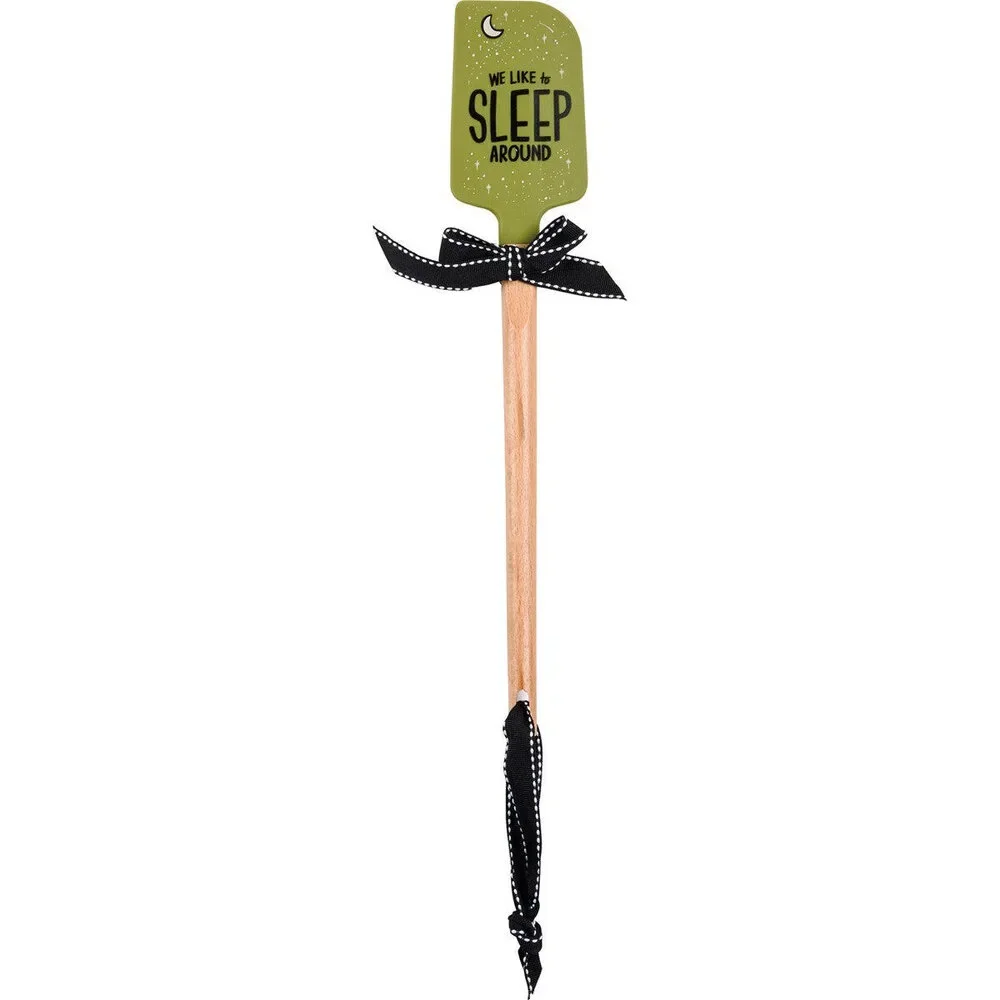 We Like To Sleep Around Camper Van Spatula | Wooden Handle Double-Sided Silicon